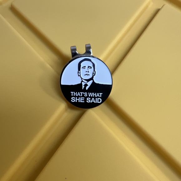 Hat clip Magnetic Golf ball marker That's What She Said MIchael Scott The Office - Picture 1 of 5